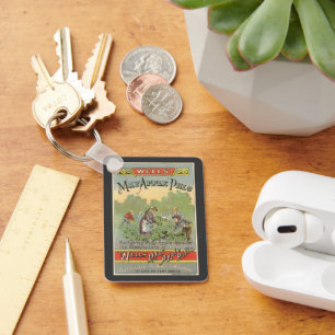Oude productlabelkunst, Wells May Apple Pills Sleutelhanger