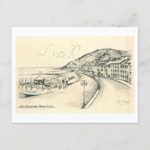 Oude Promenade van Aberystwyth Briefkaart