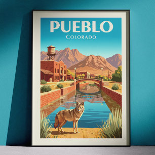 Oude Pueblo Colorado Poster
