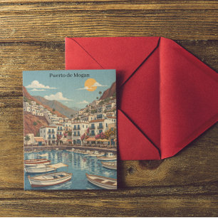 Oude Puerto de Mogán Gran Canaria Canarische Eilan Briefkaart