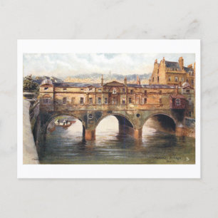 Oude Pulteney-brug, Bath, Engeland Briefkaart