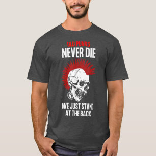 Oude Punks sterven nooit, Funny Rock Music 2129 T-shirt