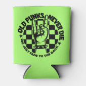 Oude PUNKS sterven nooit Punk Rock Music Legend Cu Blikjeskoeler (Voorkant)