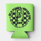 Oude PUNKS sterven nooit Punk Rock Music Legend Cu Blikjeskoeler (Achterkant)