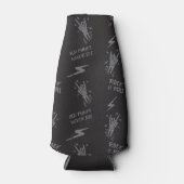 Oude punks sterven nooit skeleton rock op gothic flesjeskoeler (Voorkant)