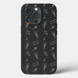 Oude punks sterven nooit skeleton rock op gothic iPhone 13 pro hoesje