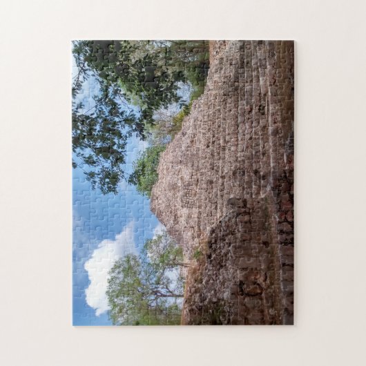 Oude Pyramiden van Mexico. Legpuzzel (Verticaal)