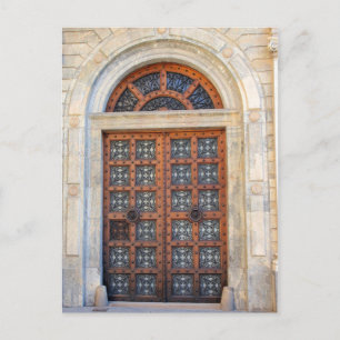 Oude Quarter Barcelona-deur - Briefkaart