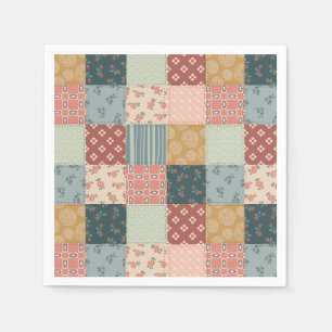 Oude quilt baby shower papieren servet