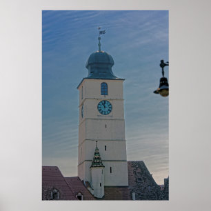 Oude Raads Toren Sibiu Roemenië Poster