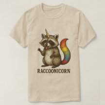 Oude Raccoonicorn | Regenboogstaart Wasbeer Eenhoo