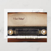 Oude radio briefkaart (Voorkant / Achterkant)