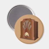 Oude radio magneet (Voorkant / Achterkant)