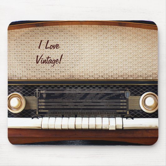 Oude radio muismat (Voorkant)