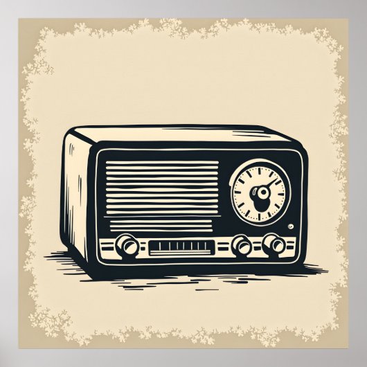 Oude radioschets poster (Voorkant)