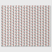 Oude Rag Doll met daisy bouquet Cadeaupapier (Vlak)