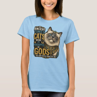 Oude Ragdoll Kat Houding T-shirt