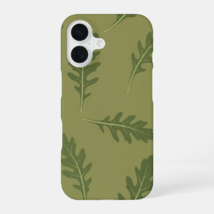 Oude Raketblad Patroon iPhone 16 Hoesje