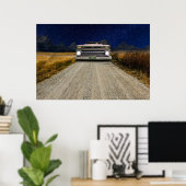 Oude  Rat Rod Pickup Truck Zombie Driver Poster (Thuiskantoor)