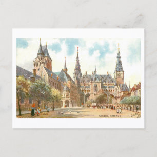 Oude Rathaus, Aken, Duitsland Briefkaart