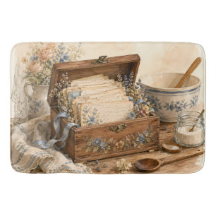 Oude Receptendoos Cottage Keuken Badmat