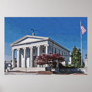 Oude rechtbank van Huntsville, Alabama Poster