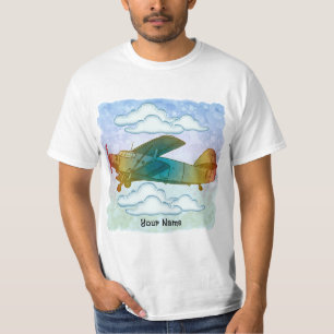 Oude Regenboog Vliegtuig T-shirt