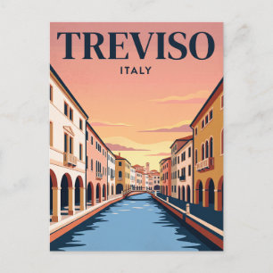 Oude Reisansichtkaart Treviso, Italië Briefkaart
