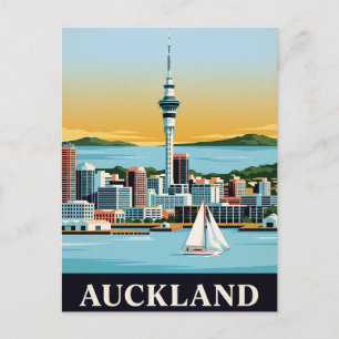 Oude Reisbriefkaart AUCKLAND Briefkaart