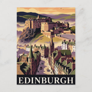 Oude Reisbriefkaart EDINBURGH Briefkaart