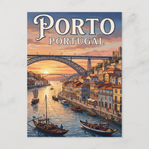 Oude Reisbriefkaart Porto Briefkaart