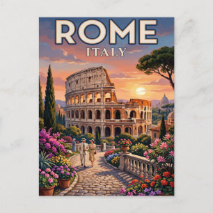 Oude Reisbriefkaart Rome Briefkaart