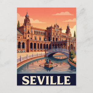 Oude Reisbriefkaart Sevilla Briefkaart