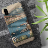 Oude reishaven van Monaco Aangepaste tekst Case-Mate iPhone Case
