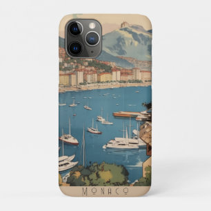 Oude reishaven van Monaco Aangepaste tekst iPhone 11 Pro Hoesje