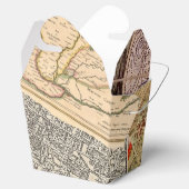 Oude reiskaarten collage bedankdoosjes (Geopend)