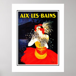 Oude Reisposter Aix Les Bains Poster