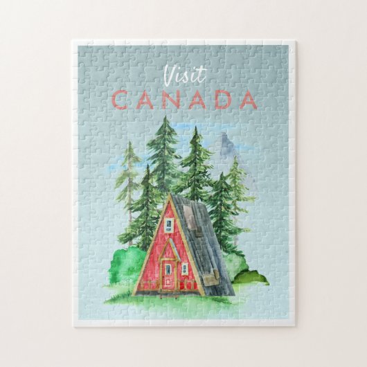 Oude Reisposter | Canada Legpuzzel (Verticaal)