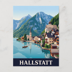 Oude Reisposter HALLSTATT Briefkaart