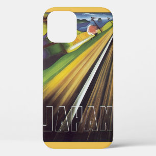 Oude Reisposter Japan, Japanse Trein Spoor iPhone 12 Hoesje