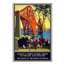 Oude Reisposter Londen Schotland