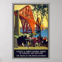 Oude Reisposter Londen Schotland Poster