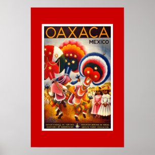 Oude Reisposter Mexico 2 Poster