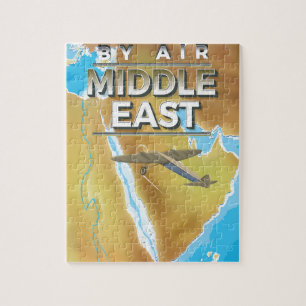 Oude reisposter Midden-Oosten Legpuzzel