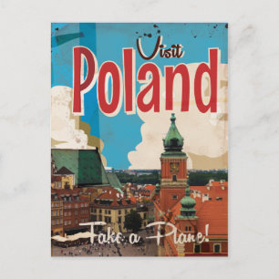 Oude reisposter Polen Briefkaart