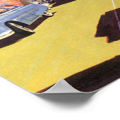 Oude Reisposter San Francisco Kabeltreinen Poster (Hoek)