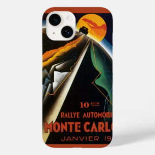Oude Reisposter voor Monte Carlo Auto Rally Case-Mate iPhone 14 Hoesje
