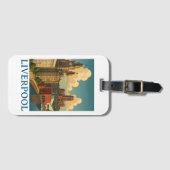 Oude reisstad Liverpool Engeland uitzicht Bagagelabel (Voorkant (horizontaal))