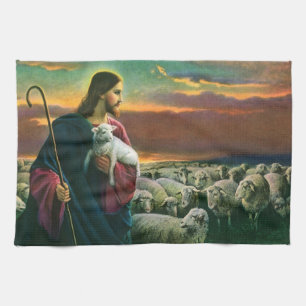 Oude Religie, Christus Goede Herder met Kudde Theedoek