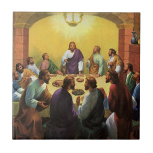 Oude Religie, Laatste Avondmaal met Jezus Christus Tegeltje